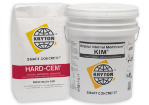 Kryton's KIM and Hard-Cem admixtures ready to optimize building space.