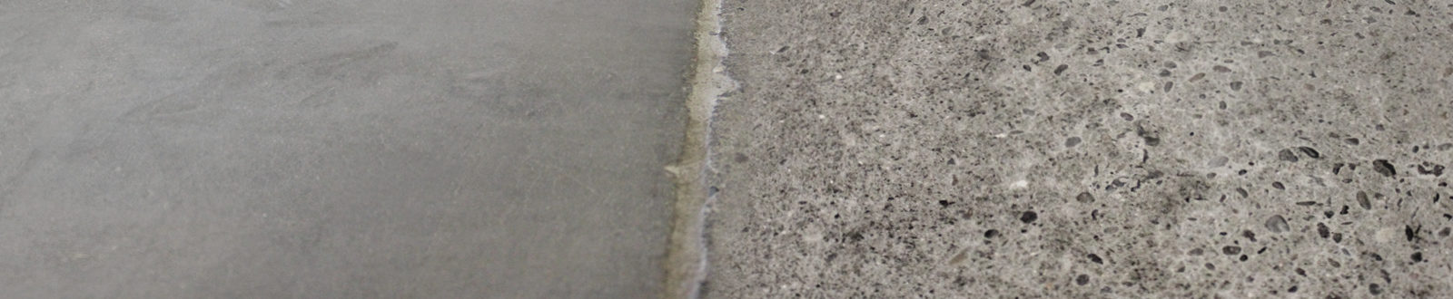 A comparison between concrete with and concrete without Hard-Cem shows that the concrete with Hard-Cem is smoother.