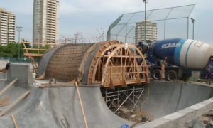 A concrete tunnel is being developed with the help of the ready-mix supplier Ocean Construction Supplies Ltd.
